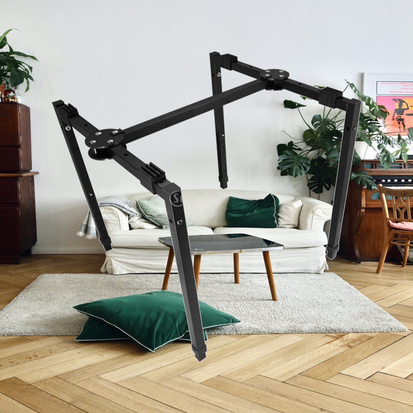 Music Stand Folding - Folding Instrument Stand Adjustable Four-Leg Instrument