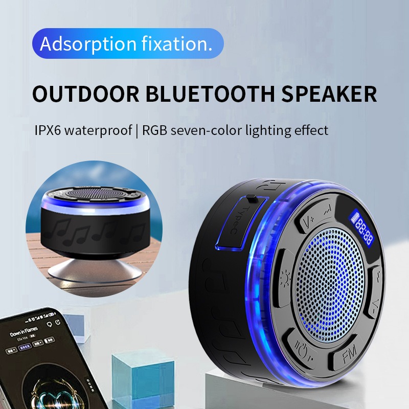 Apple Music Audio Quality - Bathroom Waterproof Wireless Bluetooth Speaker FM