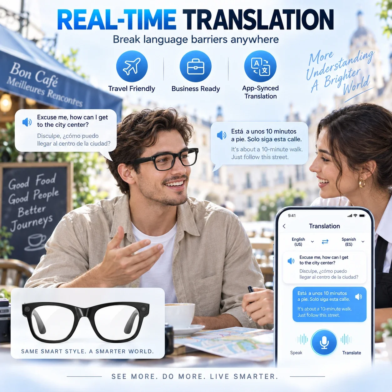 MT5-mini Smart Glasses 800W HD - đánh giá và giá Audio Music Free Online