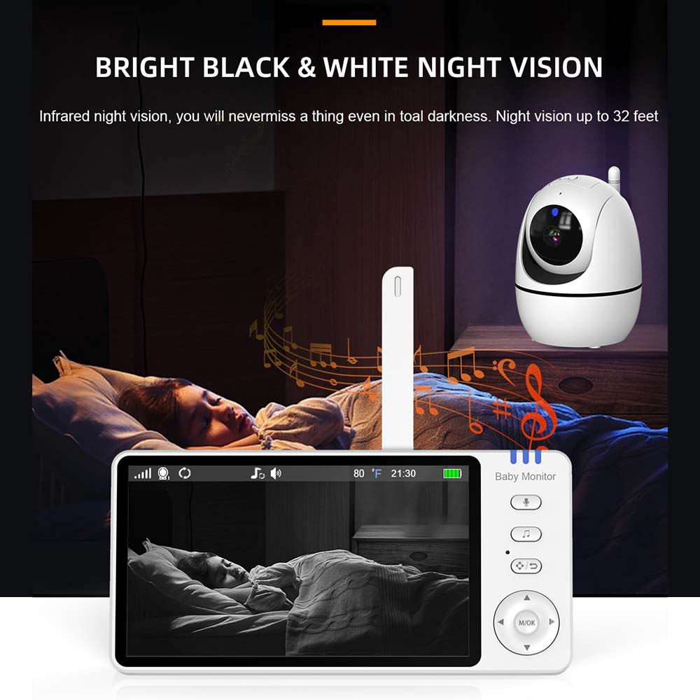5 Inch Video Baby Monitor Indo - đánh giá và giá Audio Music Videos