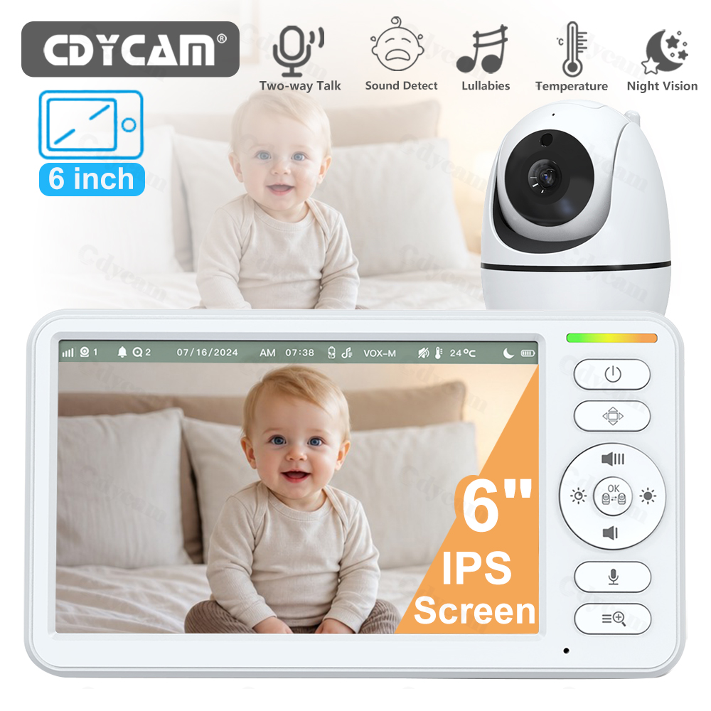 6'' Video Baby Monitor PTZ Hom - đánh giá và giá Audio Music Kids