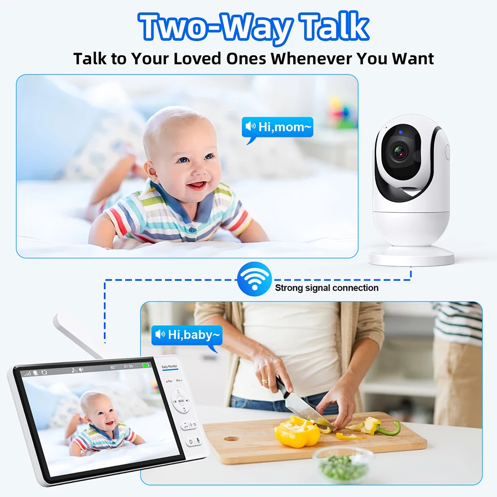 7.0'' Video Baby Monitor 720P  - đánh giá và giá Audio Music Videos