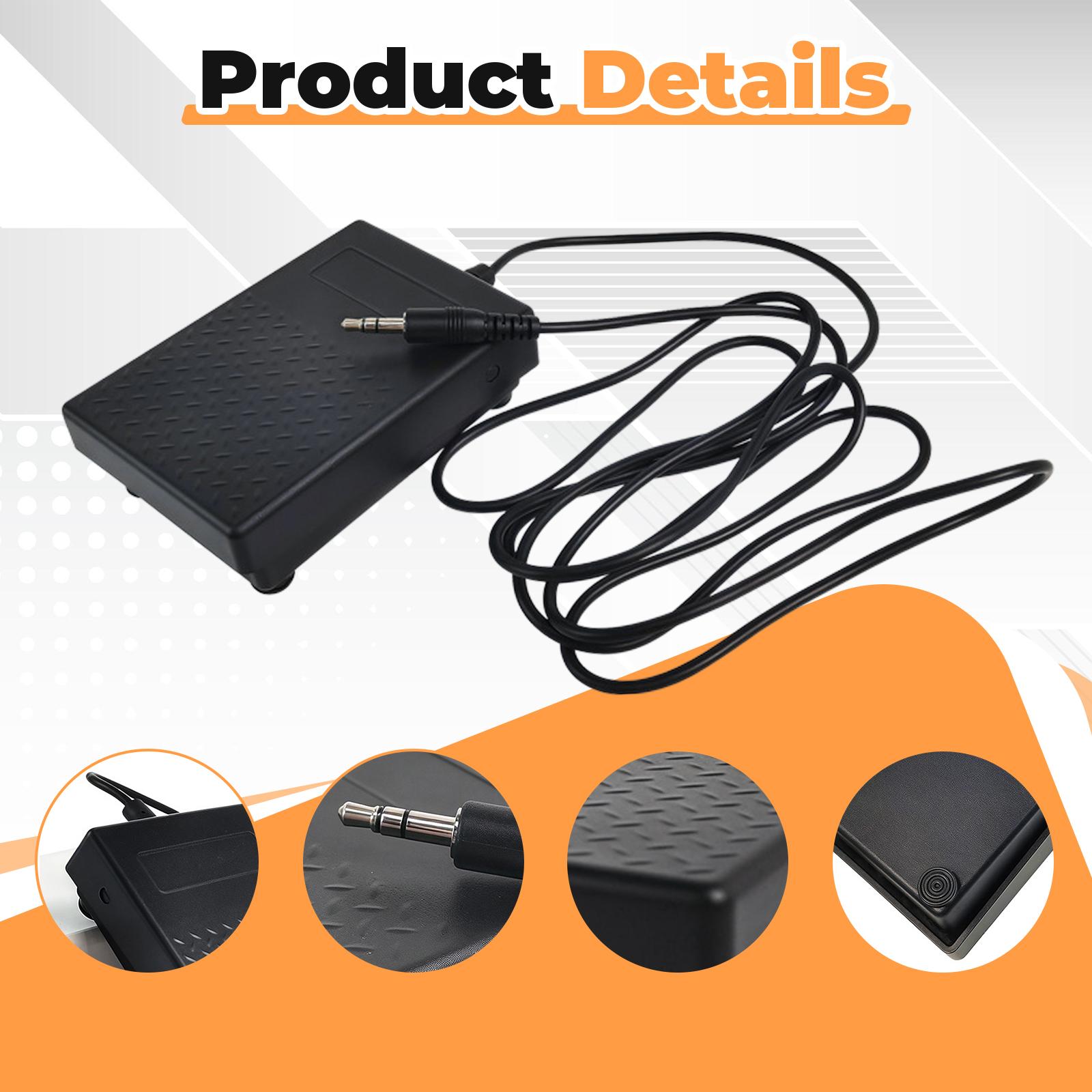 Compact 3.5mm Plug Sustain Ped - đánh giá và giá Piano Sustain Pedal