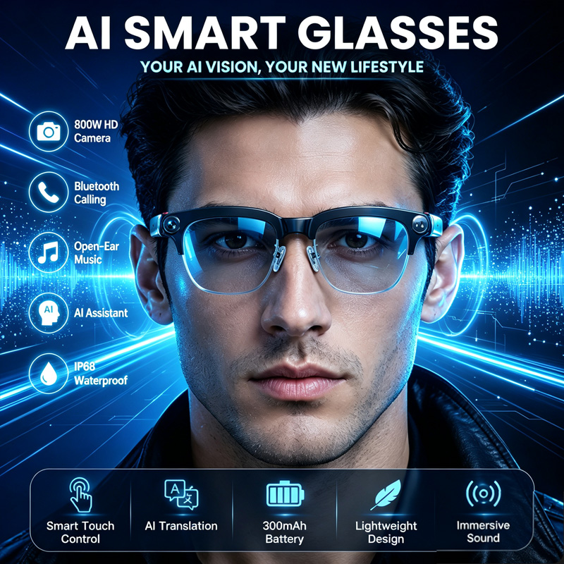 W630 Smart Glasses 800W HD Cam - đánh giá và giá Audio Music Videos