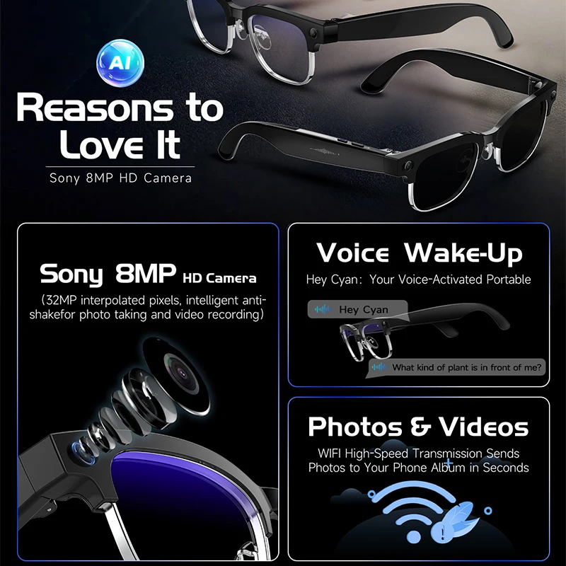 W630 Smart Glasses 800W HD Cam - đánh giá và giá Audio Music Videos