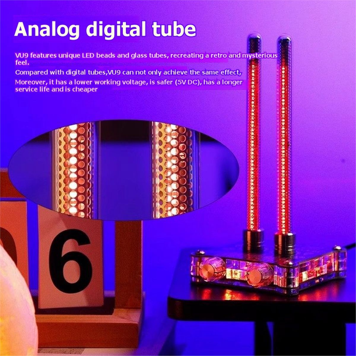 SWXF VU9 Tube Sound Level Mete - đánh giá và giá Audio Youtube Music Free