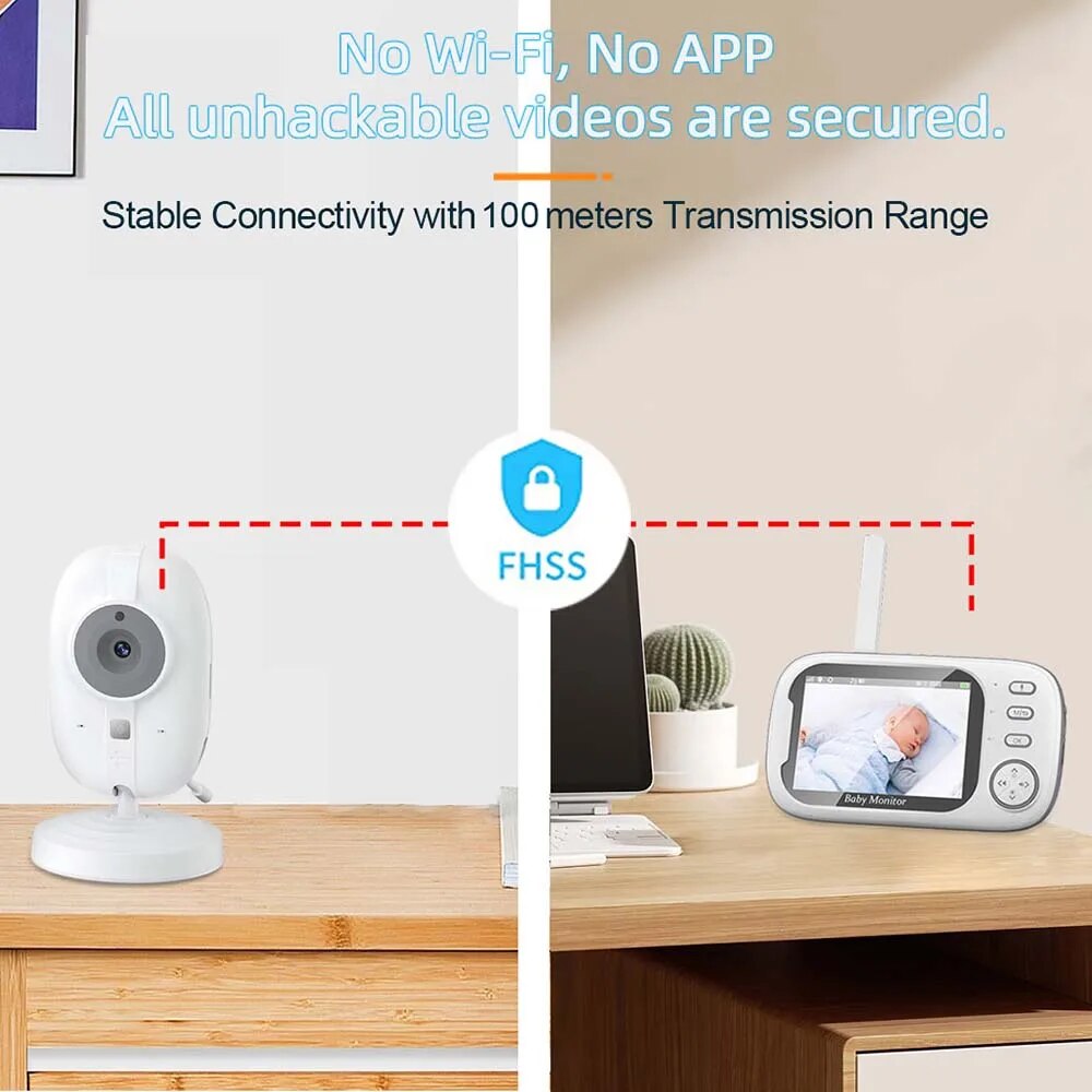 3.5'' Video Baby Monitor 2.4G  - đánh giá và giá Audio Music Videos