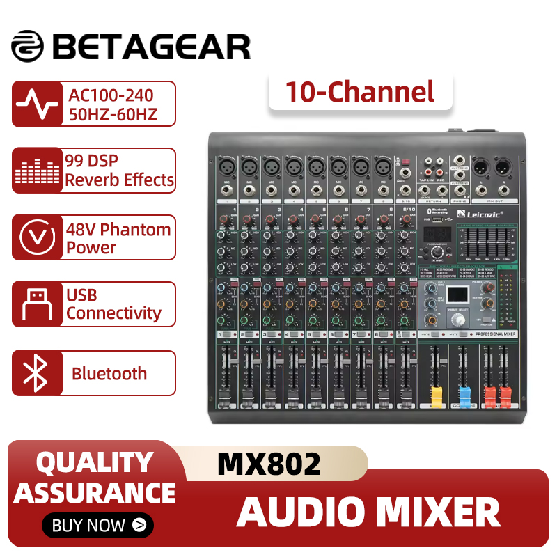 Leicozic Mixing Console MX802  - đánh giá và giá Mix Audio Music