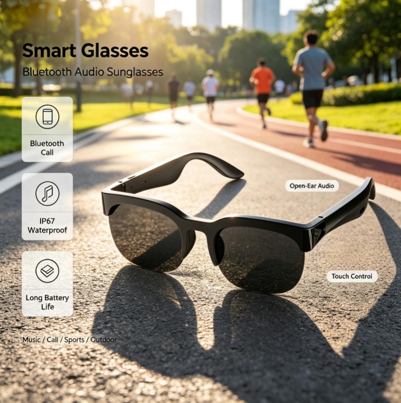 Bluetooth Audio Smart Glasses  - đánh giá và giá Audio Music Videos