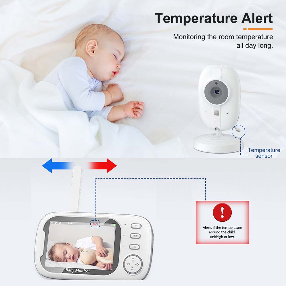 3.5'' Video Baby Monitor 2.4G  - đánh giá và giá Audio Music Videos