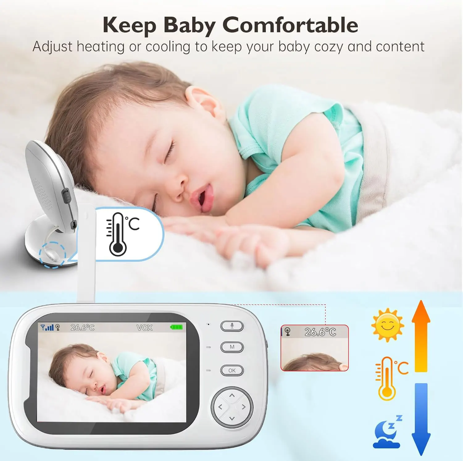 Video Baby Monitor 2.4G Mother - đánh giá và giá Audio Music Kids